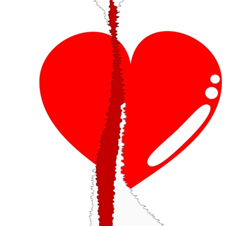 Ruptured heartのイラスト素材