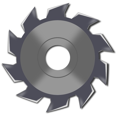 Saw blade with many sharp teeth - Illustrationのイラスト素材