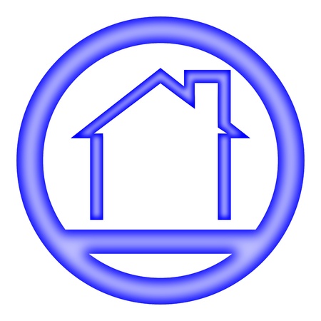 Logo - a house with a gable roof - Illustrationのイラスト素材