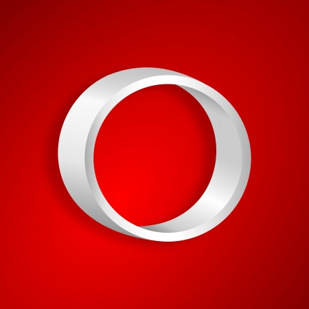 Shelf in the shape of a circle on a red backgroundのイラスト素材