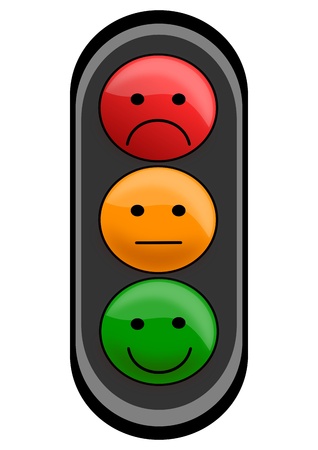 Semaphore smileys only for children as an illustrationのイラスト素材