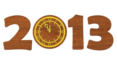New year 2013 postcard background