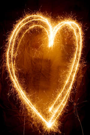 Abstract sparkler background on black