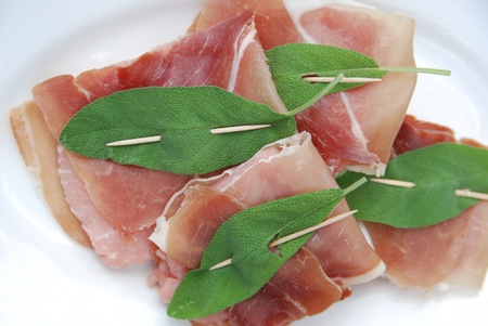 saltimbocca alla romana specialty preparationの写真素材