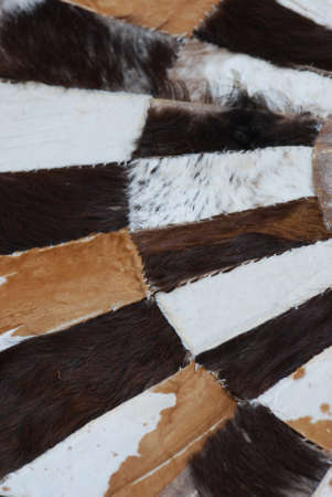 Goatskin patchworkの写真素材