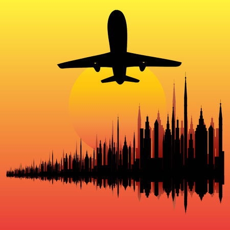 City Break Backgroundのイラスト素材