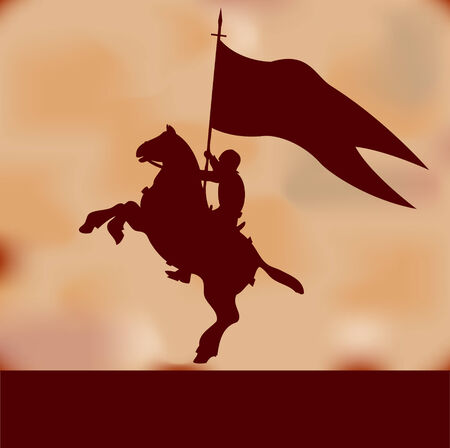 Banner Knight Backgroundのイラスト素材