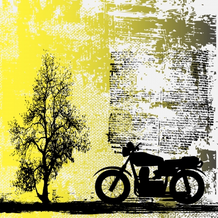 Motorbike Grunge Backgroundのイラスト素材