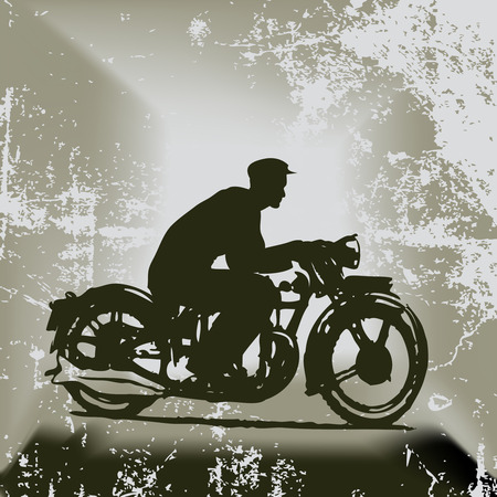 Vintage Motorcycle Backgroundのイラスト素材
