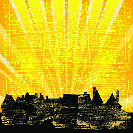 Abstract Sunriseのイラスト素材