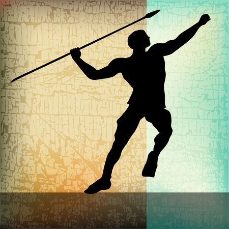 The Javelin, Vector Athletics Background のイラスト素材