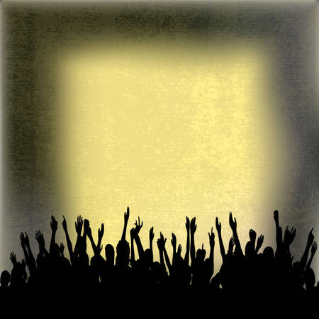 Cheering Audienceのイラスト素材