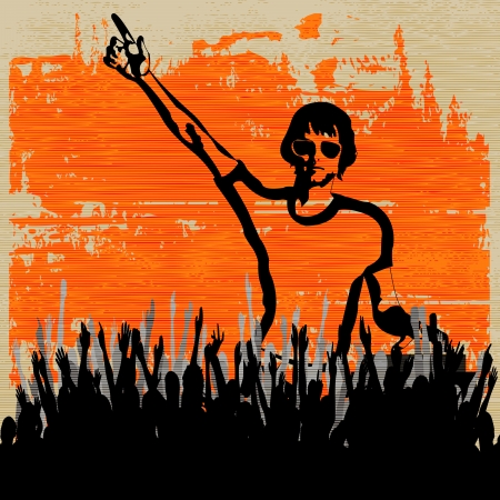 Flyer for an Indie Club or DJ Setのイラスト素材