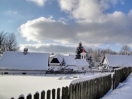Winter in the countryの写真素材