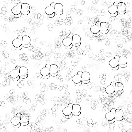 Illustration / Black orchid on a white backgroundの写真素材