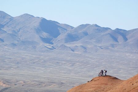 Little man's in Mountainの写真素材