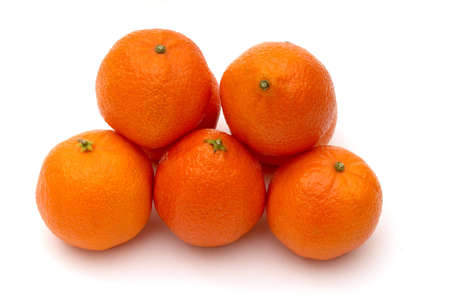 Many orange isolated