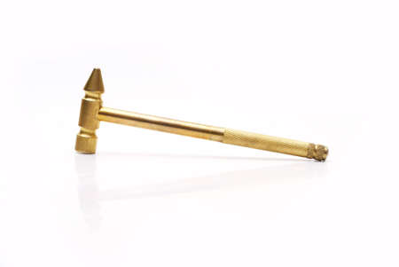 Golden hammer isolated