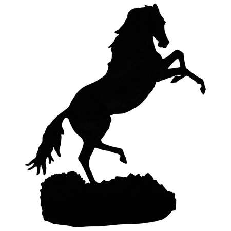 Horse silhouetteの写真素材