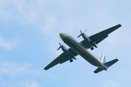 Takes off aero palne