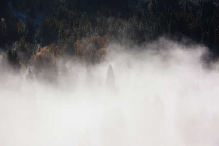 Autumn in the mountains of Tien Shan, Kazakhstanの写真素材