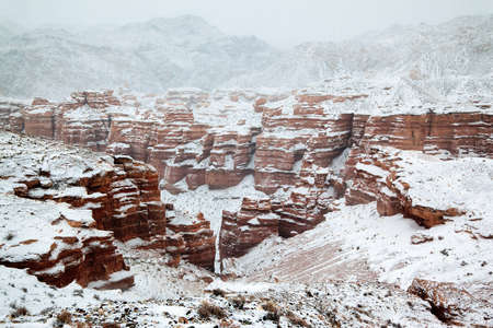 Charyn canyon in Kazakhstanの写真素材