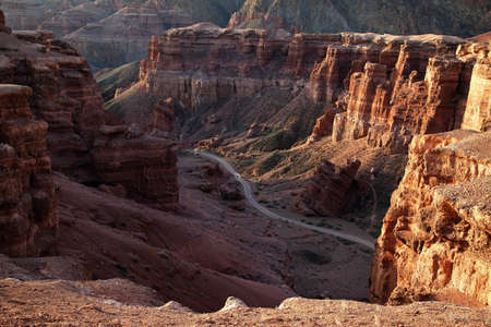 Charyn canyon in the Kazakhstan