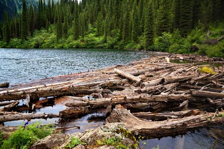 Middle Kolsay lake in Tien-Shan mountains, Kazakhstan