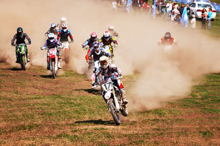 ALMATY, KAZAKHSTAN - APRIL 22: Motocross competition 