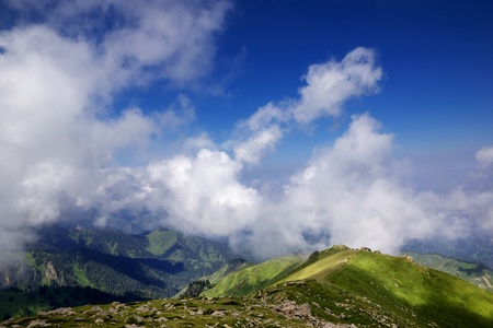 Summer Tien-Shan mountains near Almaty city, Kazakhstan