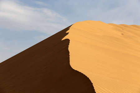 Singing Dunes in desert national park Altyn-Emel, Kazakhstanの写真素材