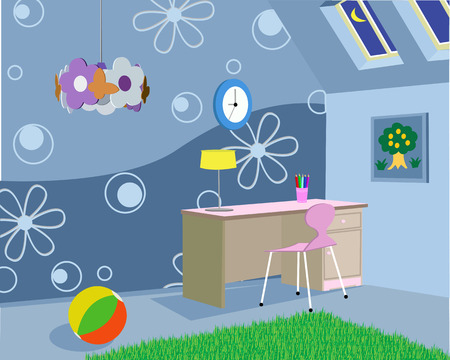 Room for the child in the houseのイラスト素材