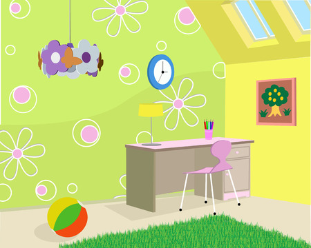 Room for the child in the houseのイラスト素材
