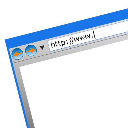 The screen of the monitor on a white backgroundのイラスト素材