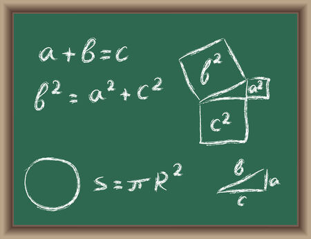 Circle and square on a brown backgroundのイラスト素材