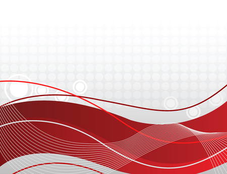 Beautiful red lines on a grey backgroundのイラスト素材