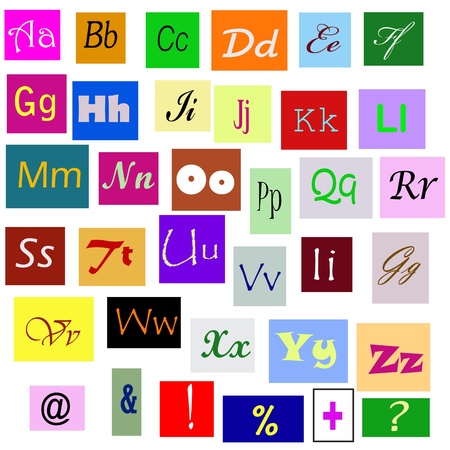 The letters for study at school. Alphabetのイラスト素材