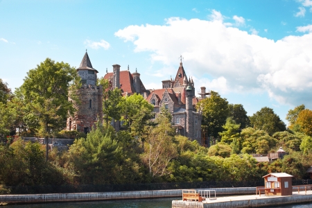 The ancient large castle in Canada. Travelのeditorial素材