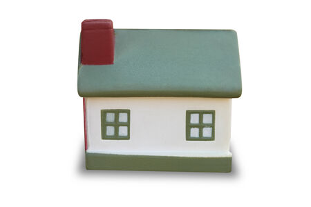 The cottage on a white background. Toyの写真素材