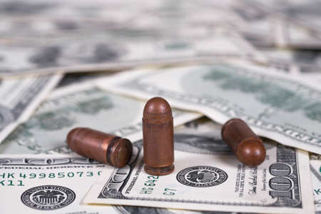 Dollars and bullet cartridge