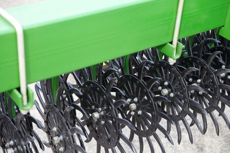 Agricultural tractor and its parts. Business and agricultureの写真素材