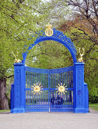 blue gate, city - Stockholm, Scandinaviaのeditorial素材
