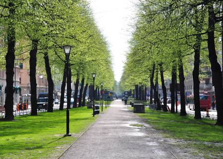 street in Stockholm, Sweden,Scandinaviaのeditorial素材
