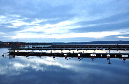 lake in Sweden, city - Ludvika, Scandinaviaの写真素材
