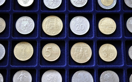 Old coins for numismatic matの写真素材