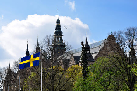 Nordic Museum in Stockholm, Scandinavia, Europeのeditorial素材