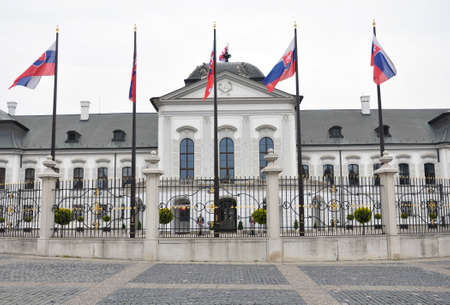 palace in Bratislava, Slovakia, Europeのeditorial素材