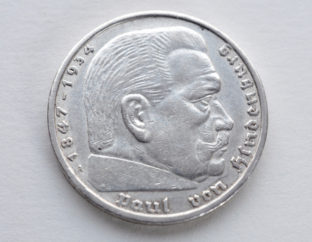 Old silver coins - Germanyの写真素材