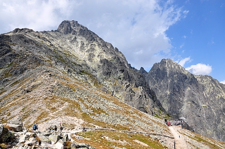 Hiking and mountain High Tatras, Slovakia, Europeのeditorial素材