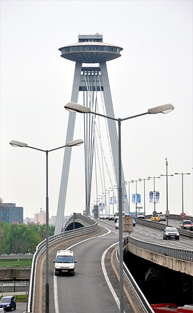 Bridge in Bratislava, Slovakia, Europe
